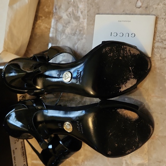 GUCCI ANKLE STRAP HEELS - Picture 10 of 15